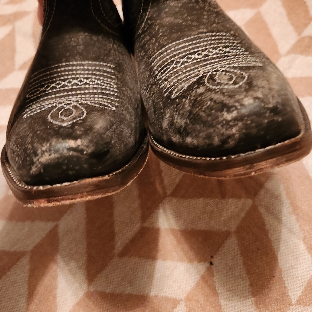 Roper American Patriotic Black and Red Western Boots - Picture 5 of 9